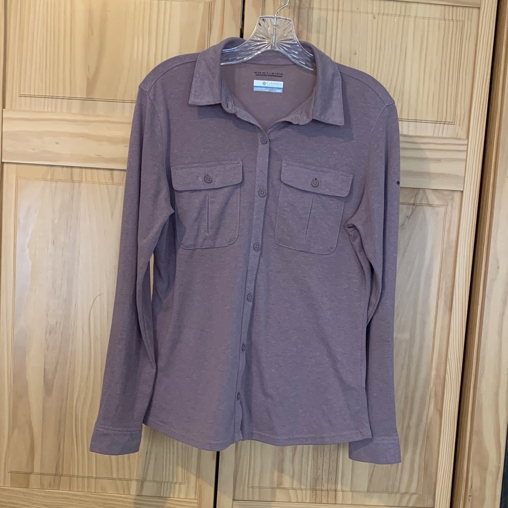 Columbia Women's Lavender Purple Button-Down Shirt